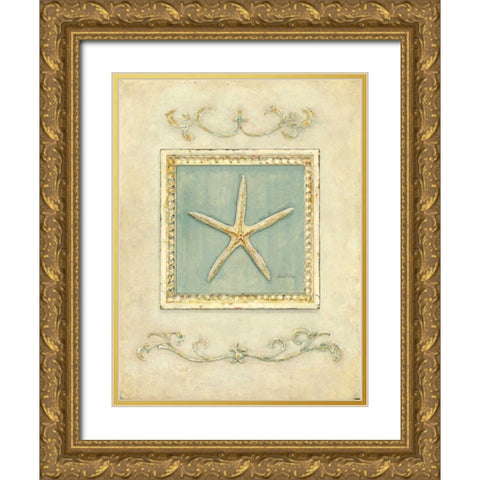Classic Starfish   Gold Ornate Wood Framed Art Print with Double Matting by Fisk, Arnie