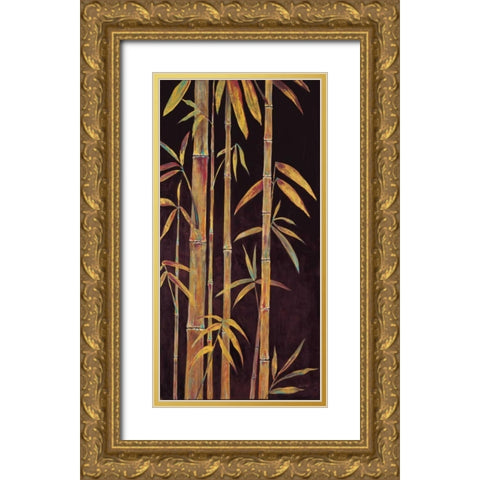 Gilded Bamboo 2  Gold Ornate Wood Framed Art Print with Double Matting by Fisk, Arnie