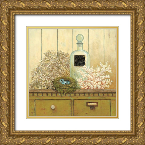Vintage Garden 4 Gold Ornate Wood Framed Art Print with Double Matting by Fisk, Arnie
