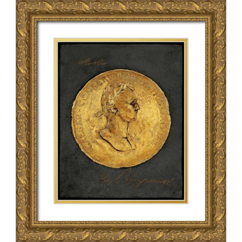 Golden Empire Gold Ornate Wood Framed Art Print with Double Matting by Fisk, Arnie