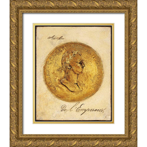 Golden Empire Gold Ornate Wood Framed Art Print with Double Matting by Fisk, Arnie
