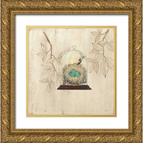 Aviary Museum  Gold Ornate Wood Framed Art Print with Double Matting by Fisk, Arnie
