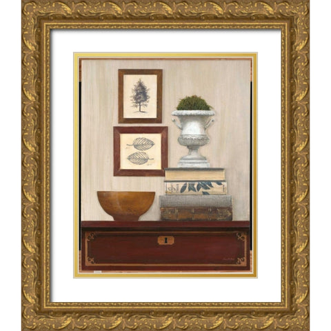 Classical Vignette Gold Ornate Wood Framed Art Print with Double Matting by Fisk, Arnie