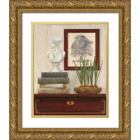 Classical Story Gold Ornate Wood Framed Art Print with Double Matting by Fisk, Arnie