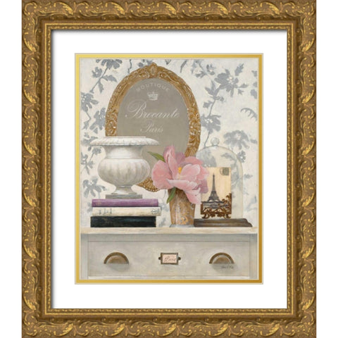 Rustic Trilogy 1 Gold Ornate Wood Framed Art Print with Double Matting by Fisk, Arnie