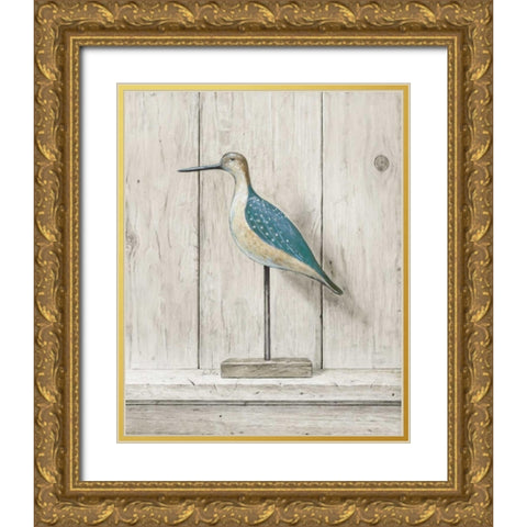 Willet Gold Ornate Wood Framed Art Print with Double Matting by Fisk, Arnie