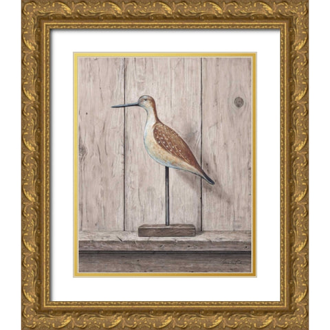 Willet Gold Ornate Wood Framed Art Print with Double Matting by Fisk, Arnie