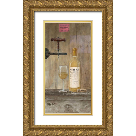 A Good Vintage - White Gold Ornate Wood Framed Art Print with Double Matting by Fisk, Arnie