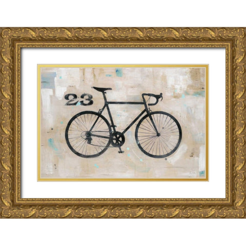 Retro Racer 23 Gold Ornate Wood Framed Art Print with Double Matting by Fisk, Arnie