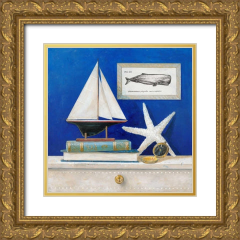 Stories of the Sea 1 Gold Ornate Wood Framed Art Print with Double Matting by Fisk, Arnie