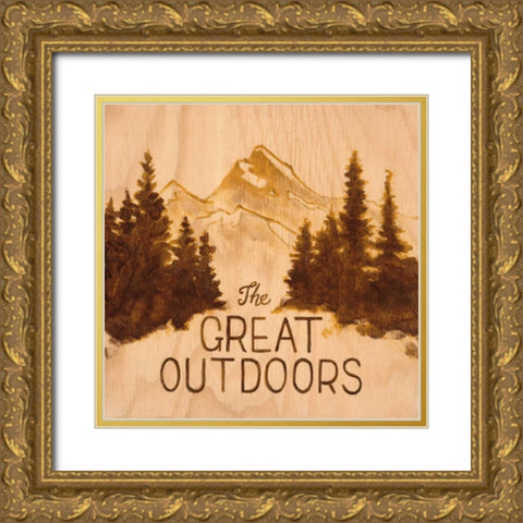 Great Outdoors Gold Ornate Wood Framed Art Print with Double Matting by Fisk, Arnie