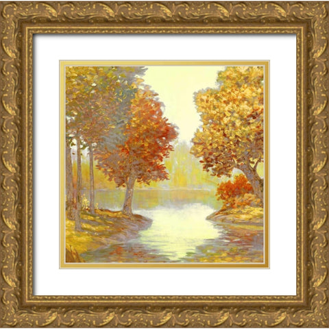 Amber Nature 1 Gold Ornate Wood Framed Art Print with Double Matting by Fisk, Arnie