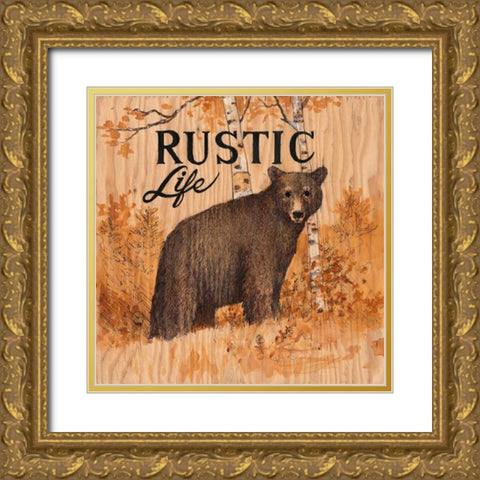Rustic Life Gold Ornate Wood Framed Art Print with Double Matting by Fisk, Arnie