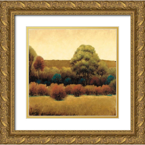 Amber Horizon 2 Gold Ornate Wood Framed Art Print with Double Matting by Wiens, James