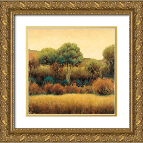Amber Horizon 1 Gold Ornate Wood Framed Art Print with Double Matting by Wiens, James