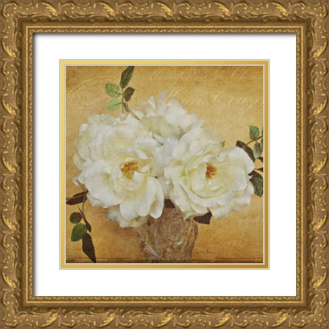 Garden Sentiments Gold Ornate Wood Framed Art Print with Double Matting by Atria, Cristin