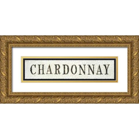 Chardonnay Gold Ornate Wood Framed Art Print with Double Matting by Fabiano, Marco