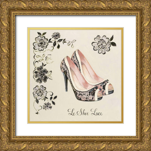LE SHOE LACE Gold Ornate Wood Framed Art Print with Double Matting by Fabiano, Marco