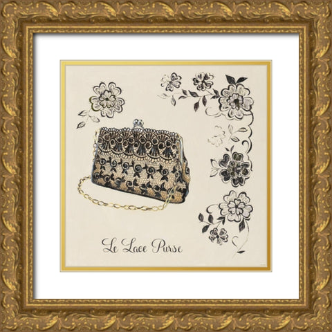 LE LACE PURSE Gold Ornate Wood Framed Art Print with Double Matting by Fabiano, Marco