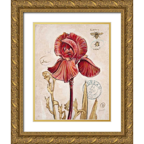 Ruby Collection 2 Gold Ornate Wood Framed Art Print with Double Matting by Barrett, Chad