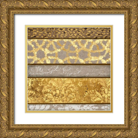 Gilded Patterns Gold Ornate Wood Framed Art Print with Double Matting by Barrett, Chad