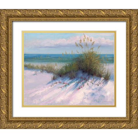 Ocean Breeze View Gold Ornate Wood Framed Art Print with Double Matting by McGannon, Jill Schultz