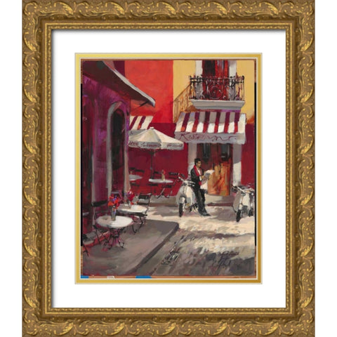 The Good Life Gold Ornate Wood Framed Art Print with Double Matting by Heighton, Brent
