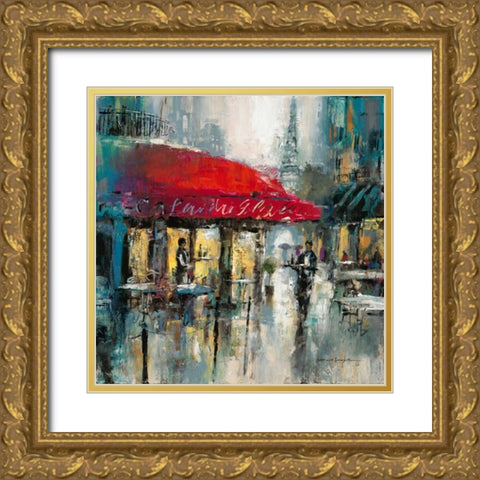 Paris Modern 2 Gold Ornate Wood Framed Art Print with Double Matting by Heighton, Brent