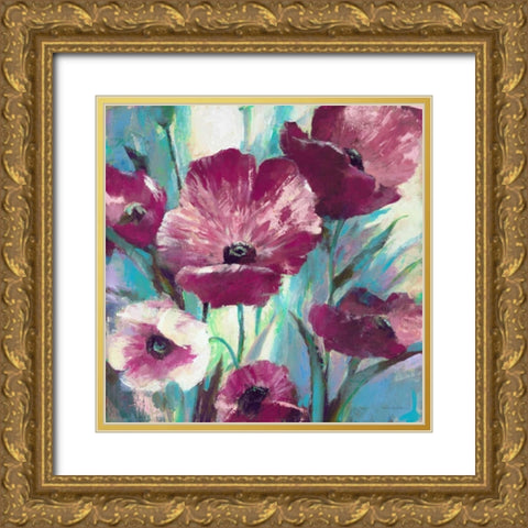 Morning Bloom 1 Gold Ornate Wood Framed Art Print with Double Matting by Heighton, Brent