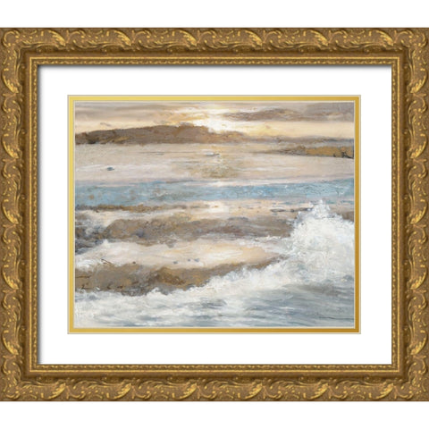 Ocean Breeze 2 Gold Ornate Wood Framed Art Print with Double Matting by Theodosiou