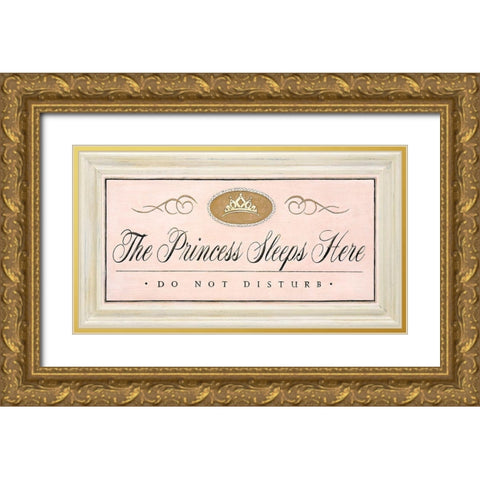 The Princess Sleeps Gold Ornate Wood Framed Art Print with Double Matting by Staehling, Angela