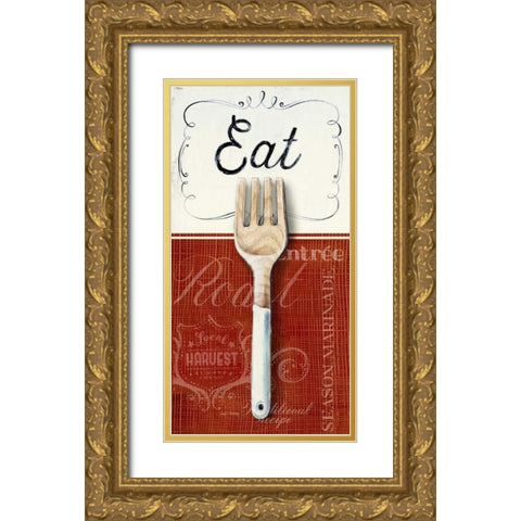 Gourmet Eatery Gold Ornate Wood Framed Art Print with Double Matting by Staehling, Angela