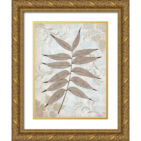Silver and Pistachio Gold Ornate Wood Framed Art Print with Double Matting by Morey, Booker
