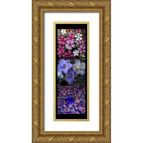 Floral Pond Gold Ornate Wood Framed Art Print with Double Matting by Rauscher, Michel
