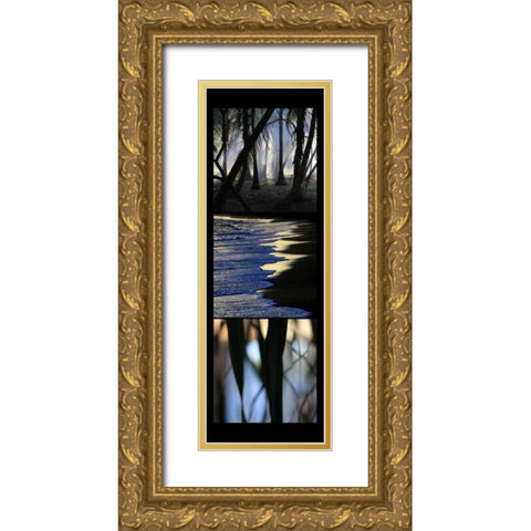 Sunset Enchantment  Gold Ornate Wood Framed Art Print with Double Matting by Rauscher, Michel