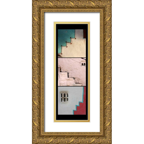 Vertical Steps Gold Ornate Wood Framed Art Print with Double Matting by Rauscher, Michel