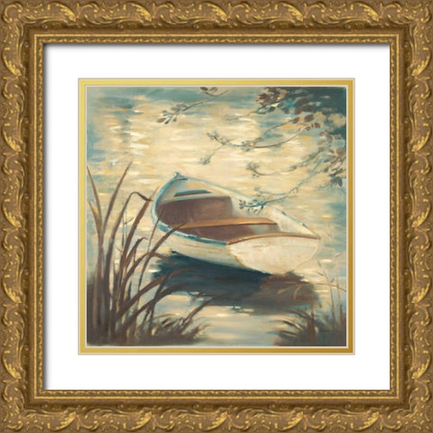 Through The Grasses Gold Ornate Wood Framed Art Print with Double Matting by Romero, Paulo