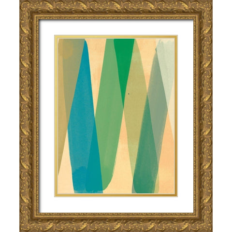 This Way and That Gold Ornate Wood Framed Art Print with Double Matting by Romero, Paulo
