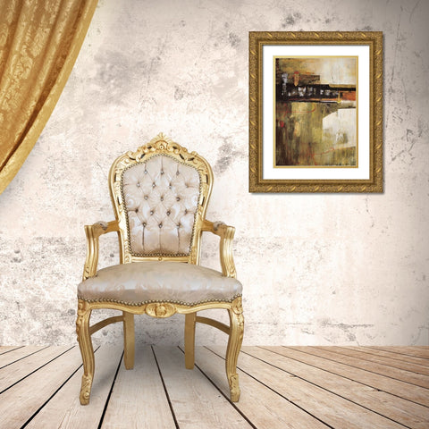 Traqsmitir II Gold Ornate Wood Framed Art Print with Double Matting by Villarreal Villarreal, Gabriela