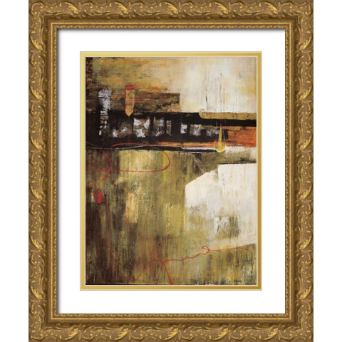 Traqsmitir II Gold Ornate Wood Framed Art Print with Double Matting by Villarreal Villarreal, Gabriela
