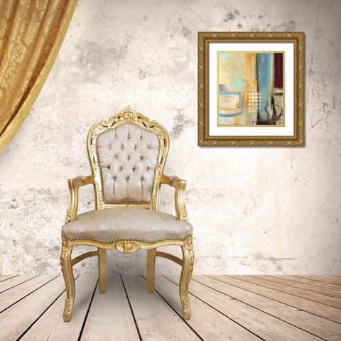 Kinetic Movement Gold Ornate Wood Framed Art Print with Double Matting by Villarreal Villarreal, Gabriela