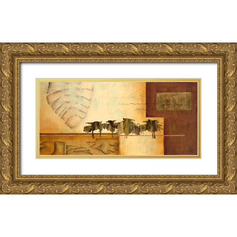 Tropical Impressions Gold Ornate Wood Framed Art Print with Double Matting by Villarreal Villarreal, Gabriela