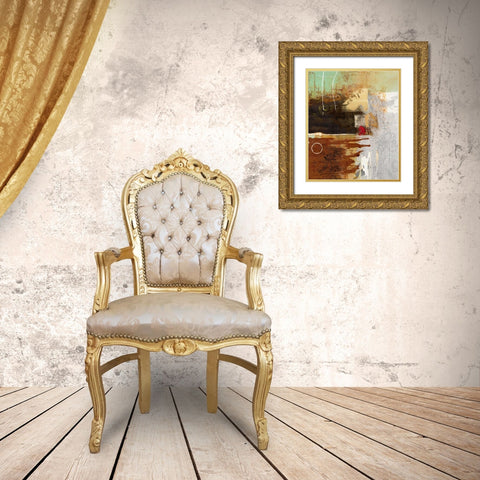 Silver Vision 1 Gold Ornate Wood Framed Art Print with Double Matting by Villarreal Villarreal, Gabriela