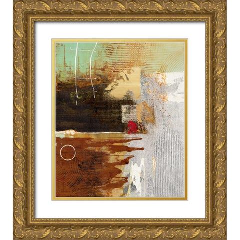 Silver Vision 1 Gold Ornate Wood Framed Art Print with Double Matting by Villarreal Villarreal, Gabriela