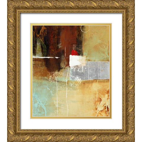 Silver Vision 2 Gold Ornate Wood Framed Art Print with Double Matting by Villarreal Villarreal, Gabriela