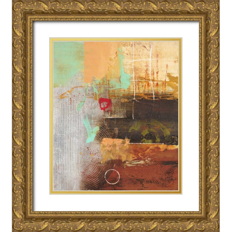 Silver Story 1 Gold Ornate Wood Framed Art Print with Double Matting by Villarreal Villarreal, Gabriela