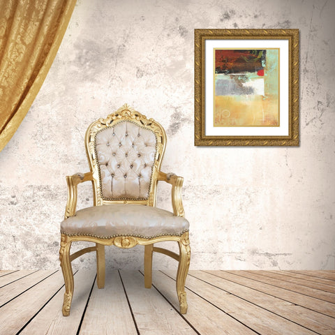 Silver Story 2 Gold Ornate Wood Framed Art Print with Double Matting by Villarreal Villarreal, Gabriela