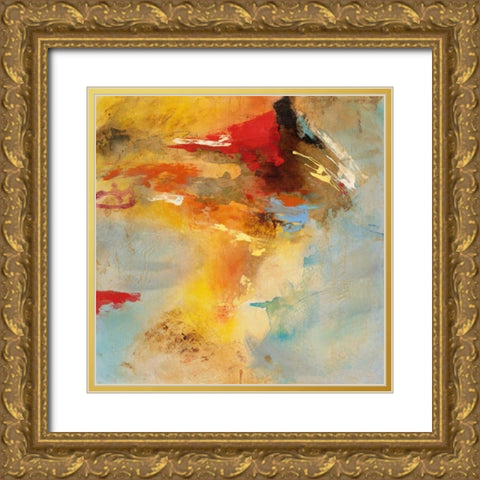 Serena Series 4 Gold Ornate Wood Framed Art Print with Double Matting by Villarreal Villarreal, Gabriela