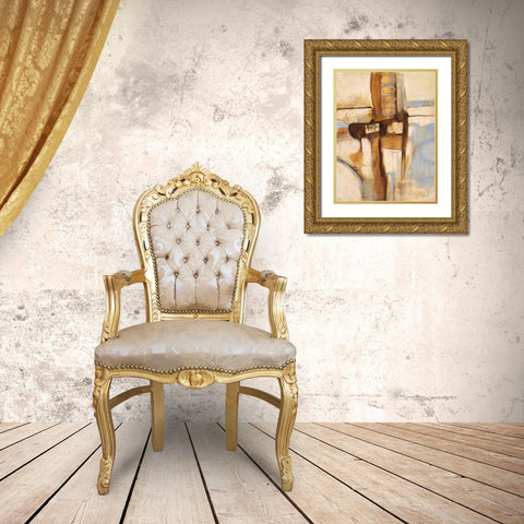 Mid Century 1 Gold Ornate Wood Framed Art Print with Double Matting by Villarreal Villarreal, Gabriela