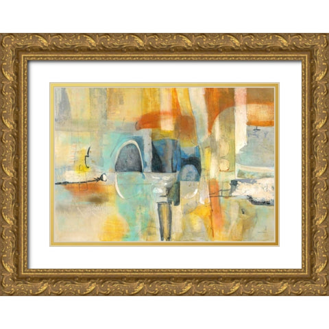 Todays Dream Gold Ornate Wood Framed Art Print with Double Matting by Villarreal Villarreal, Gabriela